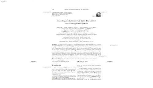 Modeling of a dynamic dual-input dual-output fast steeringmirror system